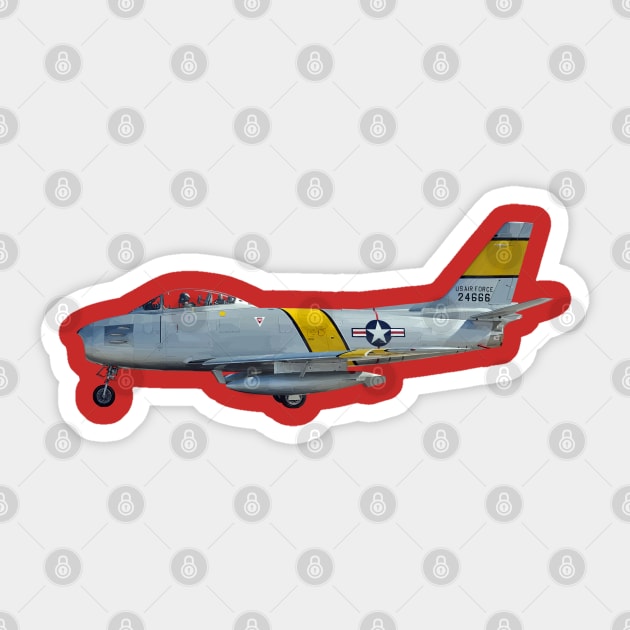 F-86 Sabre Sticker by sibosssr